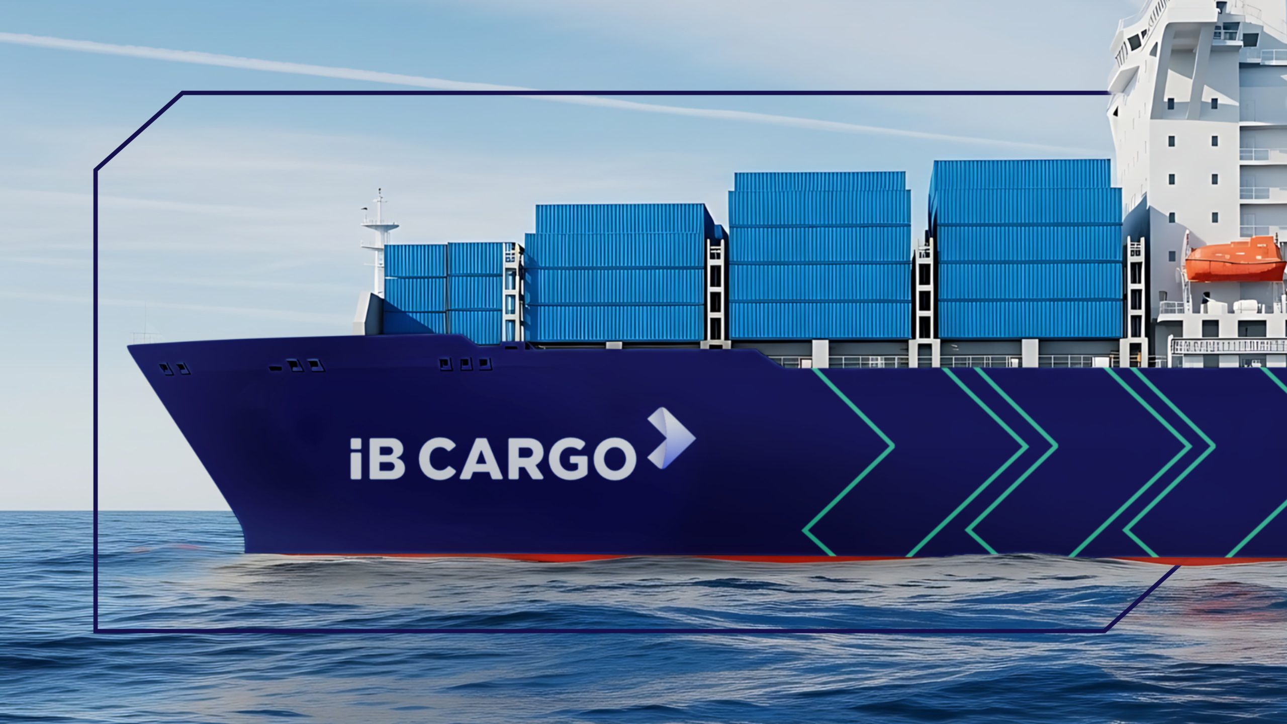 iB Cargo cargo airplane branding on the runway, freight and transportation